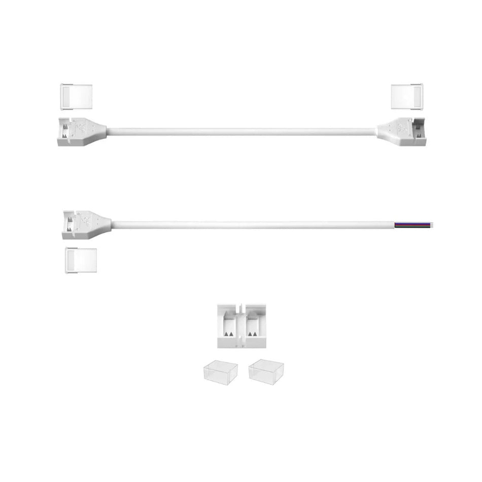 12mm 4-Pin DC Connectors for RGB COB LED Strip Light IP67