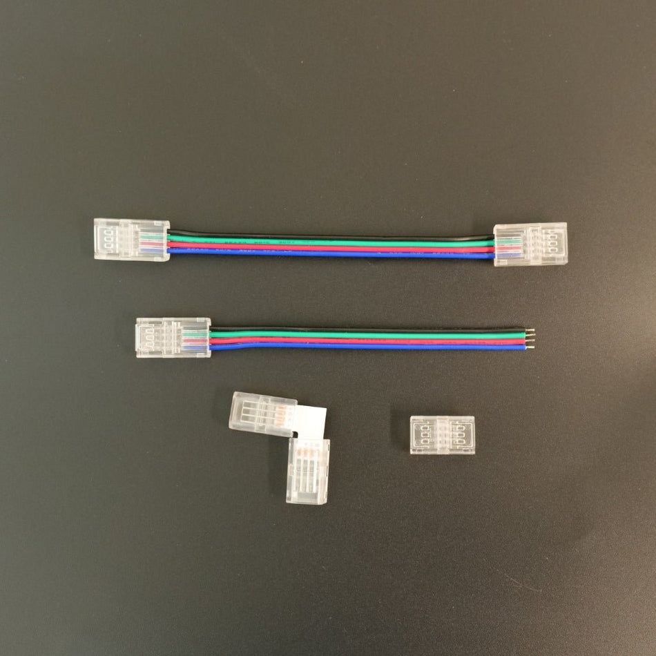 8mm 4 - Pin Connectors Kit for RGB COB LED Strip Light IP20 - House of LEDS