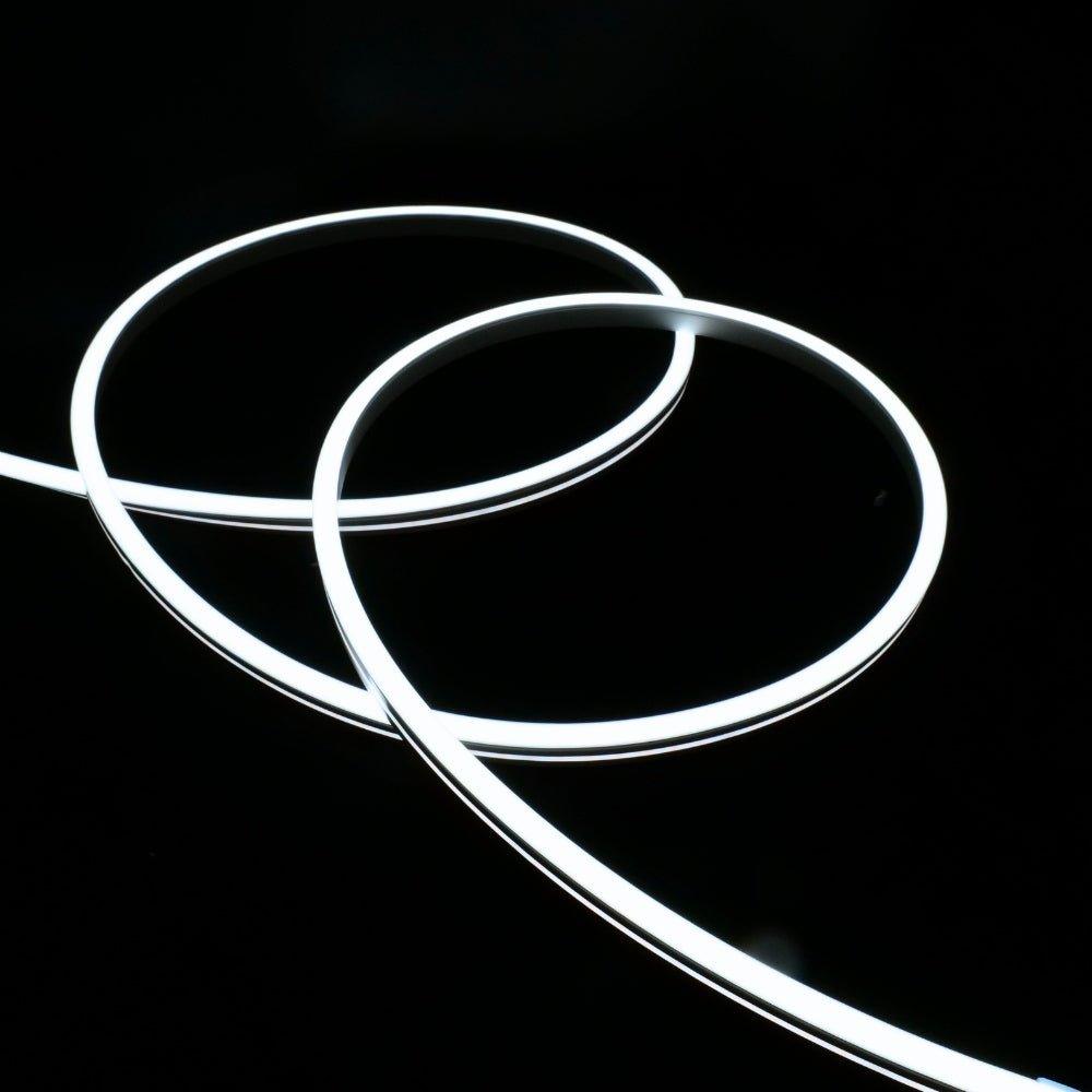 Cool White LED Neon Flex 12V 8x16mm 120 LEDs/m IP65 Waterproof 1cm Cut - House of LEDS