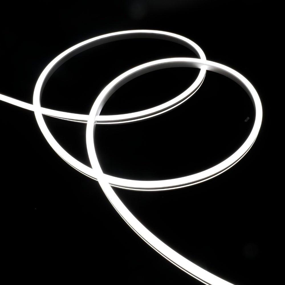 Cool White LED Neon Flex 12V 8x16mm 120 LEDs/m IP65 Waterproof 1cm Cut - House of LEDS