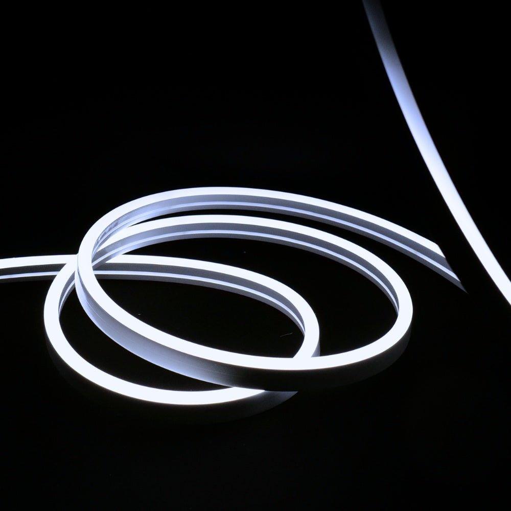 Cool White Neon Flex 24V 8x16mm 120LEDs/m IP65 Waterproof 5cm Cut - House of LEDS