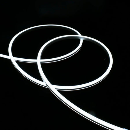 Cool White Neon Flex 24V 8x16mm 120LEDs/m IP65 Waterproof 5cm Cut - House of LEDS