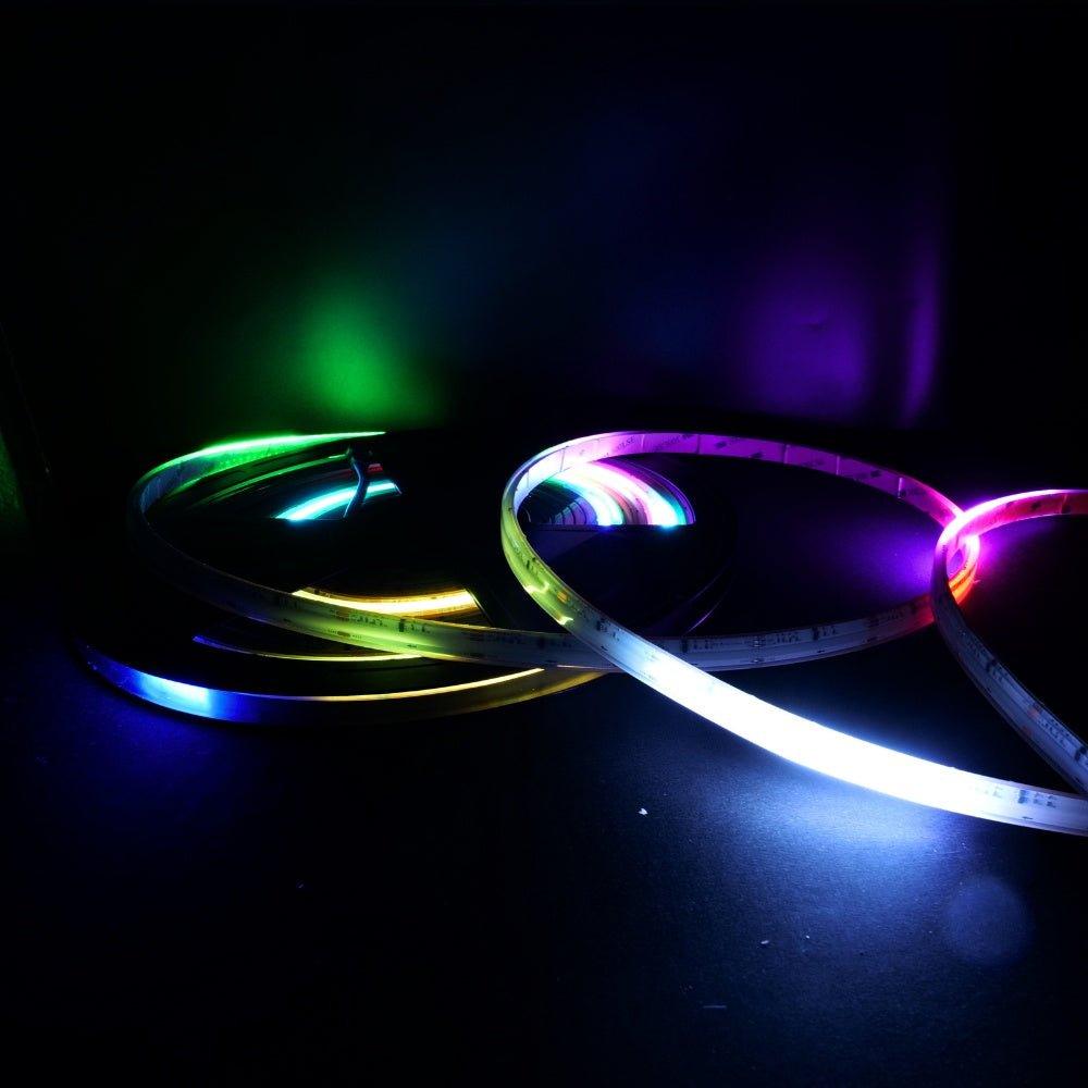 Digital Pixel RGBW (3000K) COB Strip 24V IP20 720 LEDs/m WS2814 10mm wide - House of LEDS