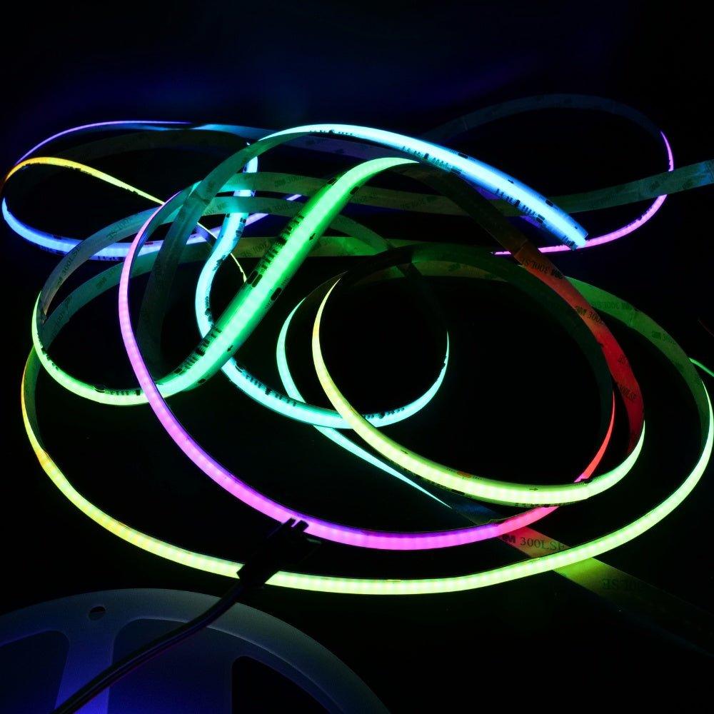 Digital Pixel RGBW (3000K) COB Strip 24V IP20 720 LEDs/m WS2814 10mm wide - House of LEDS