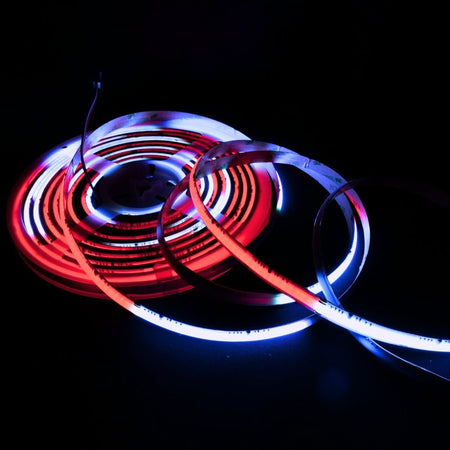 Digital Pixel RGBW (3000K) COB Strip 24V IP20 720 LEDs/m WS2814 10mm wide - House of LEDS