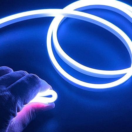 Mini RGB Neon Flex 6x12mm 24V IP65 Waterproof 5cm cut 10 Metre Kit - House of LEDS