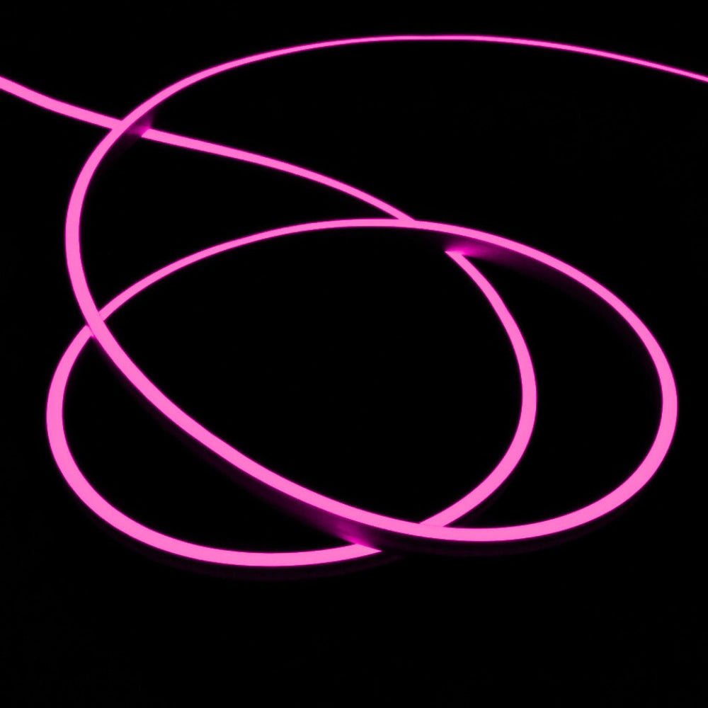 Pink Neon Flex 24V 8x16mm 120LEDs/m IP65 Waterproof 5cm Cut 15m - House of LEDS
