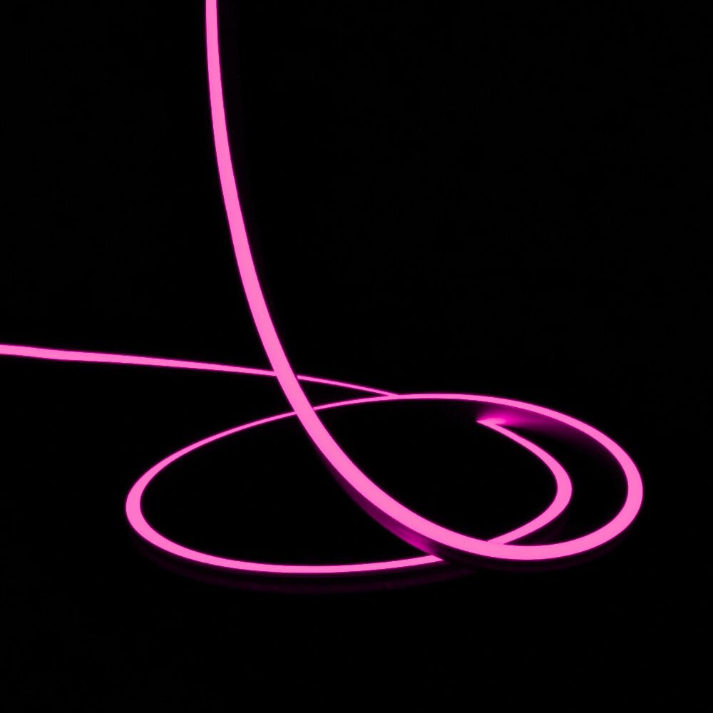 Pink Neon Flex 24V 8x16mm 120LEDs/m IP65 Waterproof 5cm Cut 15m - House of LEDS