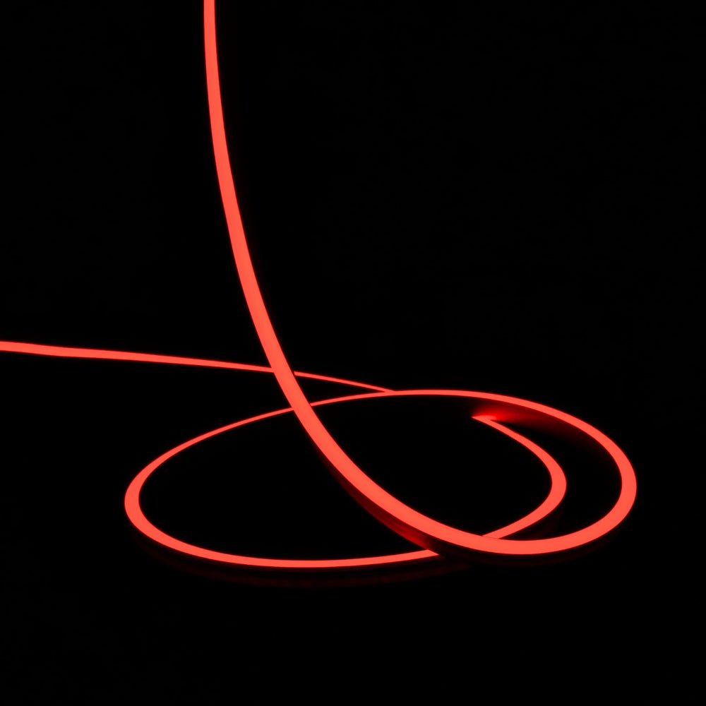 Red LED Neon Flex 24V 8x16mm 120LEDs/m IP65 Waterproof 15m - House of LEDS