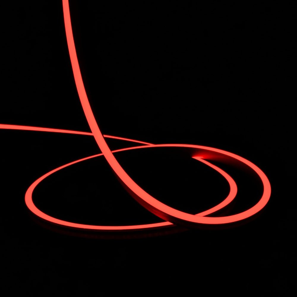 Red LED Neon Flex 24V 8x16mm 120LEDs/m IP65 Waterproof 15m - House of LEDS