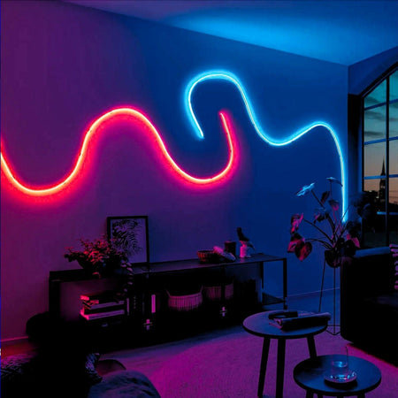RGB Neon Flex 6x12mm 24V IP65 Waterproof 5cm cut 10 Metre - House of LEDS