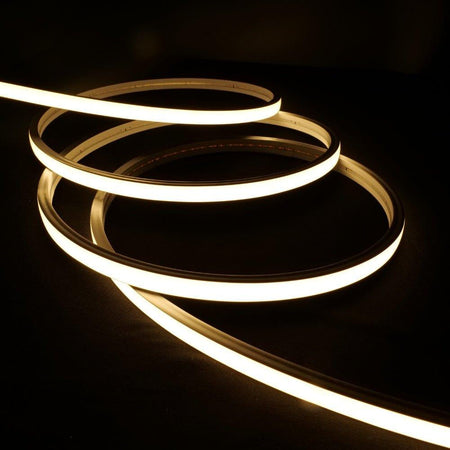 Warm White Neon Flex 3000K 24V Top Bend 10x6mm IP65 Waterproof 280LEDs/m - House of LEDS
