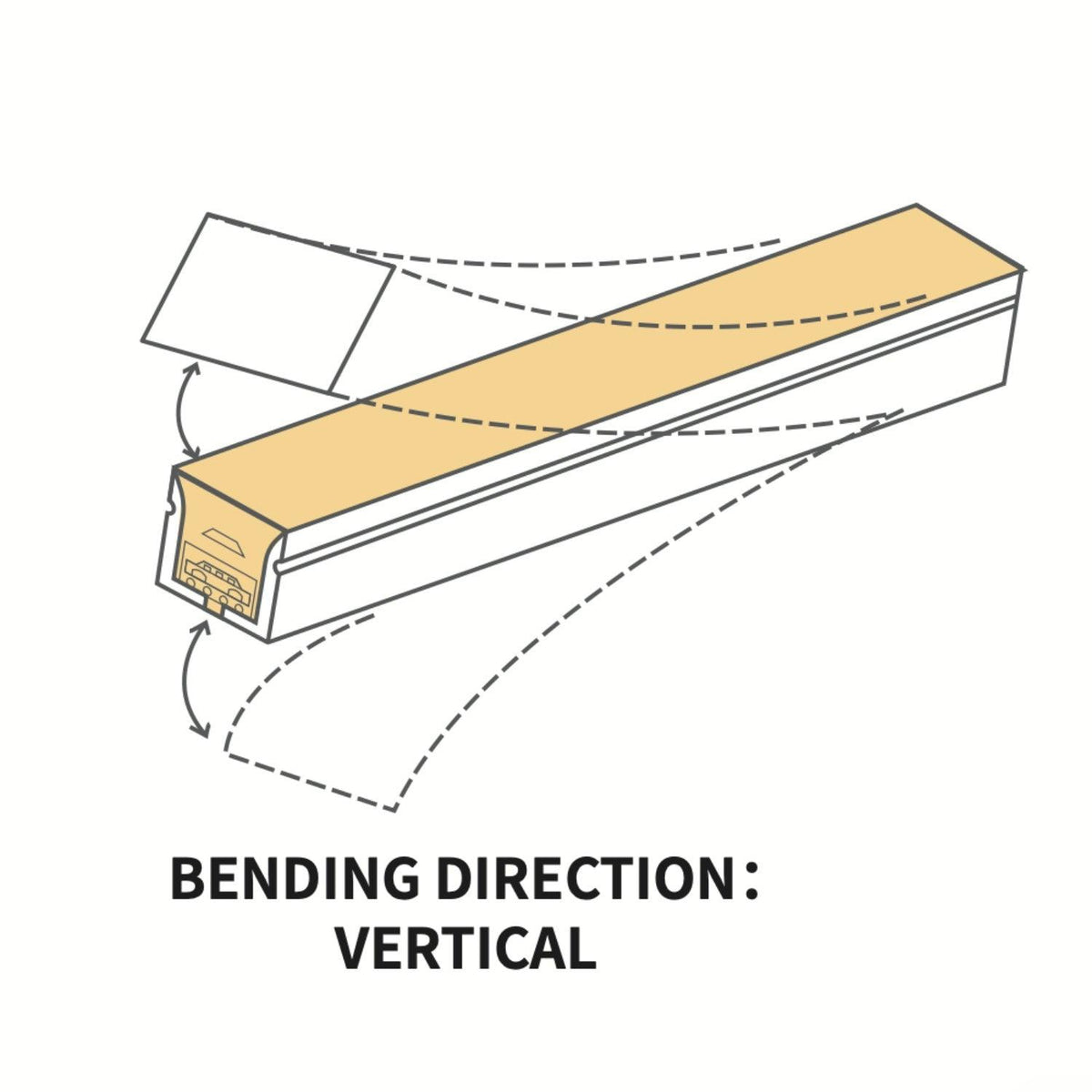 Warm White Neon Flex 3000K 24V Top Bend 10x6mm IP65 Waterproof 280LEDs/m - House of LEDS