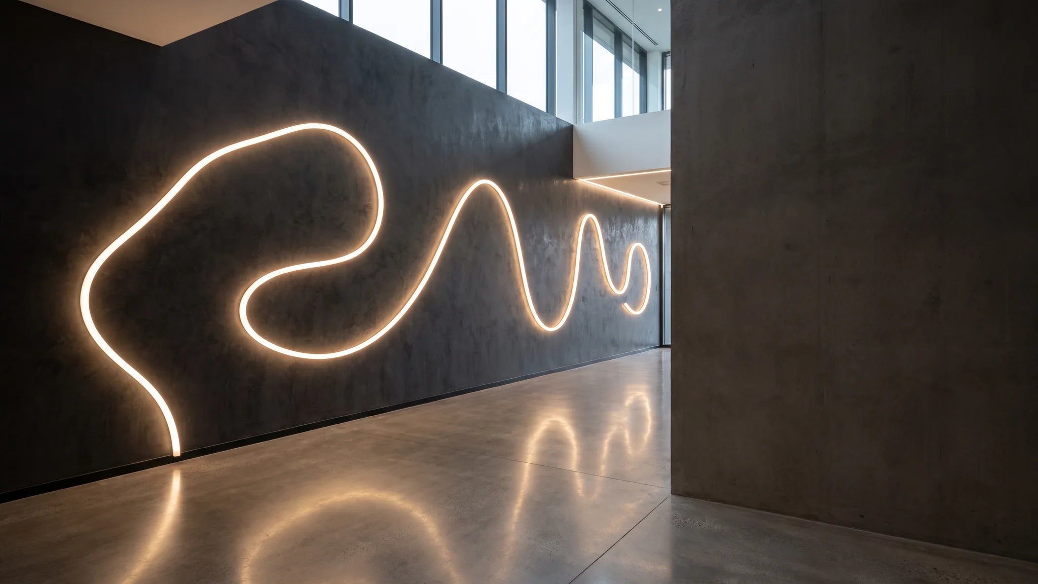 Large bespoke architectural LED neon installation