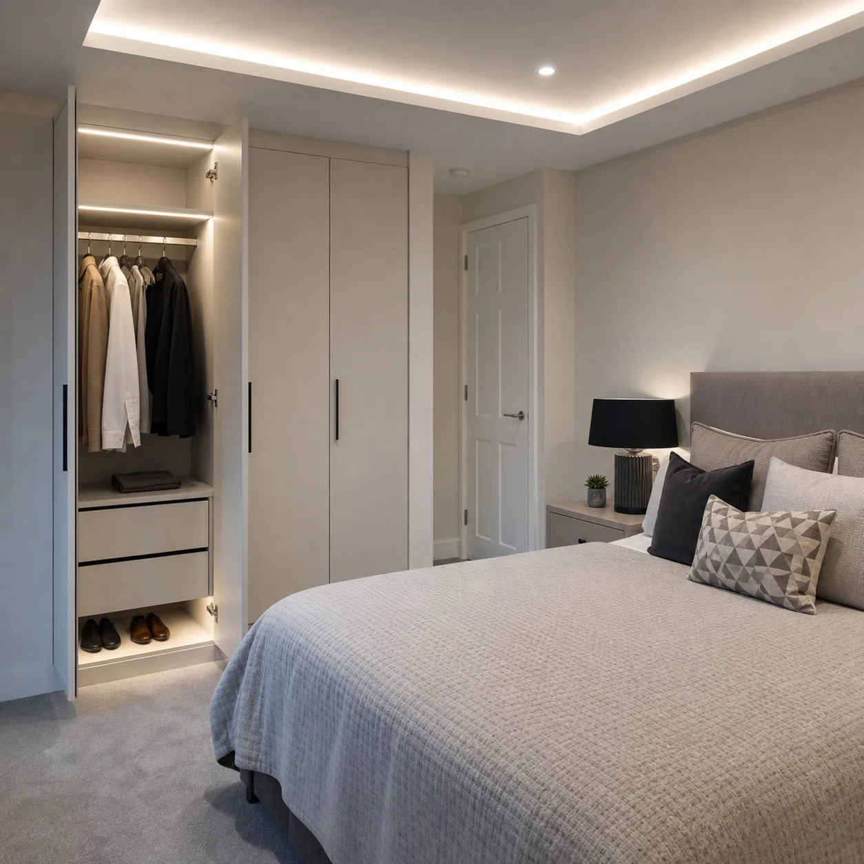 12V LED strip for short runs in small bedroom