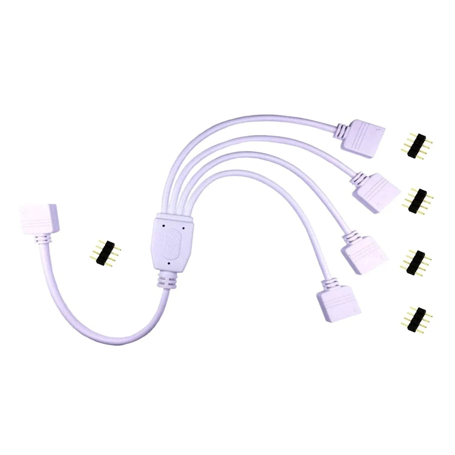 1 to 4 Ports Female/Male Connection Cable 4 Pin Splitter Cable — House of LEDs UK
