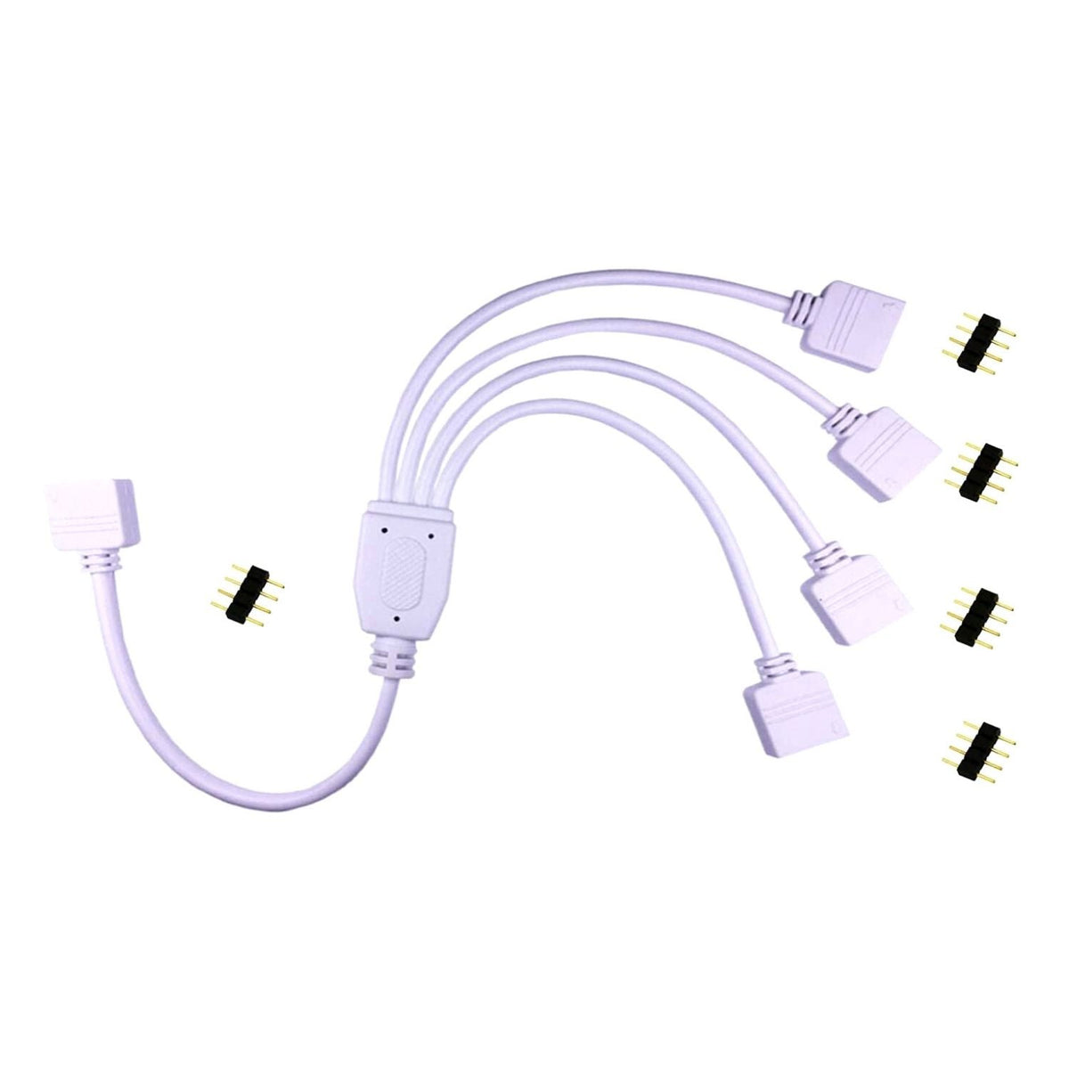 1 to 4 Ports Female/Male Connection Cable 4 Pin Splitter Cable - House of LEDS