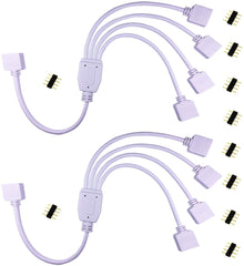 1 to 4 Ports Female/Male Connection Cable 4 Pin Splitter Cable - House of LEDS