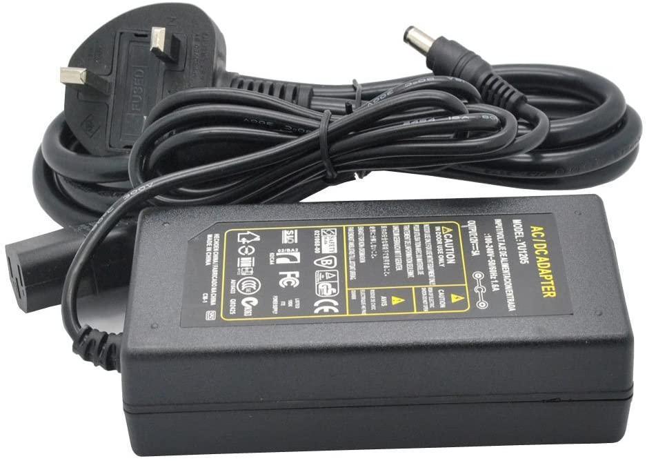 12V 5A 5 amp 60W AC/DC Power Supply Adaptor Transformer — view 2 — House of LEDs UK