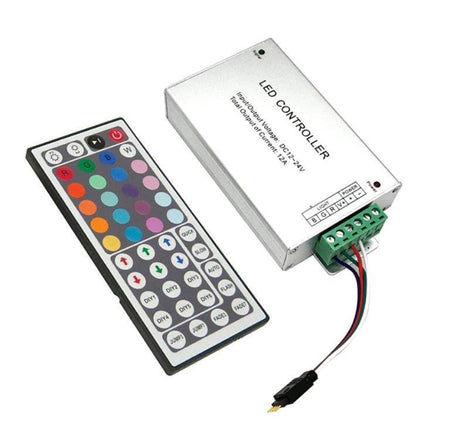 12V/24V 24A RGB LED Strip Controller with IR 44 Key Remote For RGB SMD 5050 3528 — view 2 — House of LEDs UK