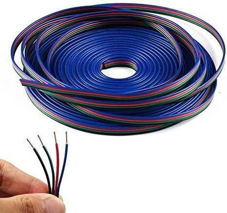 4 Pin RGB LED Strip Extension Wire Connector for RGB 5050 3528 — House of LEDs UK