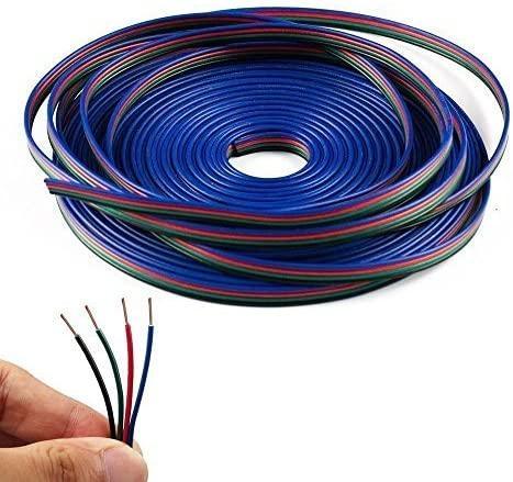 4 Pin RGB LED Strip Extension Wire Connector for RGB 5050 3528 — House of LEDs UK
