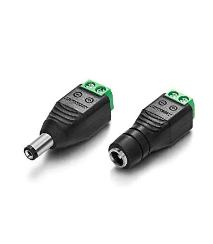 5 Sets of 5.5mm x 2.1mm 12V DC Power Male and Female Jack Connector Plug Adapter Adaptor for LED Strips — House of LEDs UK