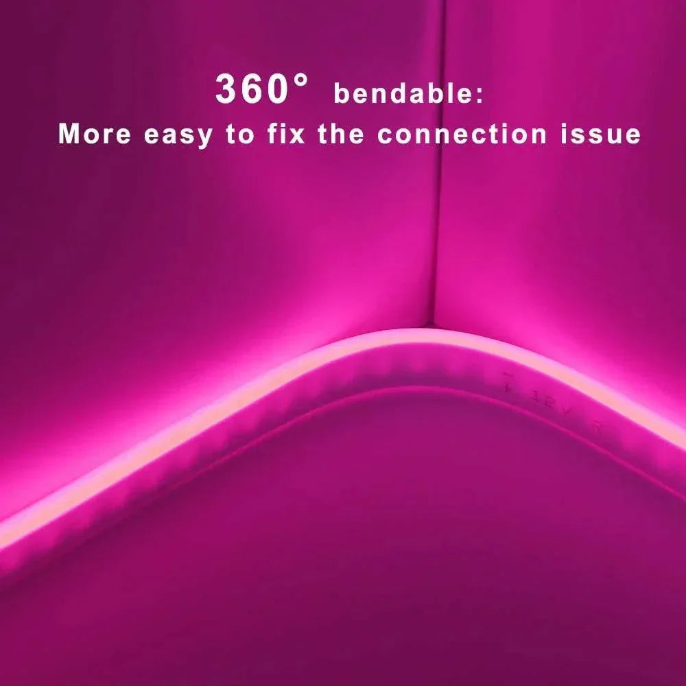 Pink LED Neon Flex AC 220V 240V 8x16mm 120LEDs/m IP65 Waterproof with UK Plug — view 4 — House of LEDs UK