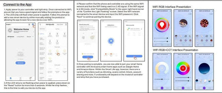 RGB LED Strip Light 220V 240V 60LEDs/m IP67 Waterproof WIFI App Control work with Google & Alexa - ATOM LED