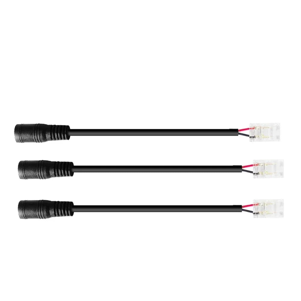 8mm 2-Pin DC Connectors for Single COB LED Strip Light IP20 — view 8 — House of LEDs UK