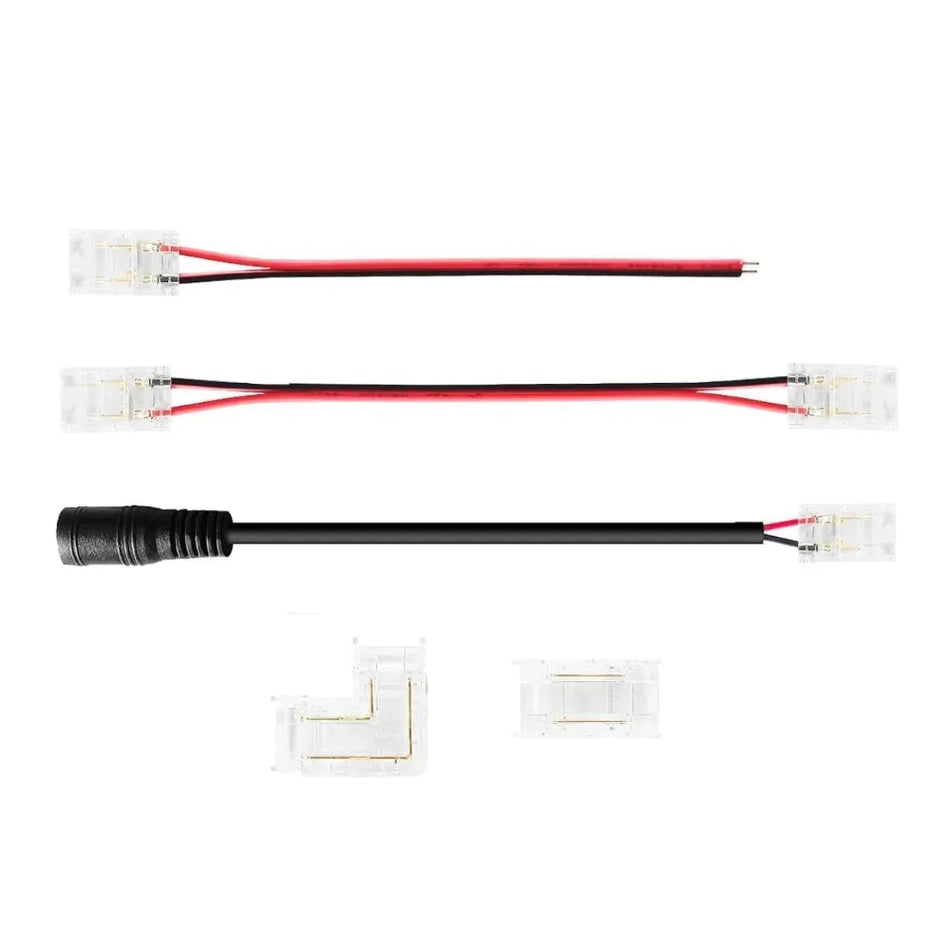 8mm 2-Pin DC Connectors for Single COB LED Strip Light IP20 — House of LEDs UK