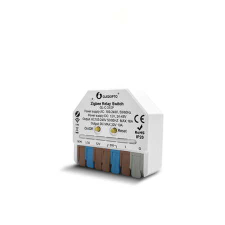 GLEDOPTO Zigbee Relay Switch AC Switch Dimmer Control Box 12V-48VDC or AC 230V GL-C-310P — view 3 — House of LEDs UK