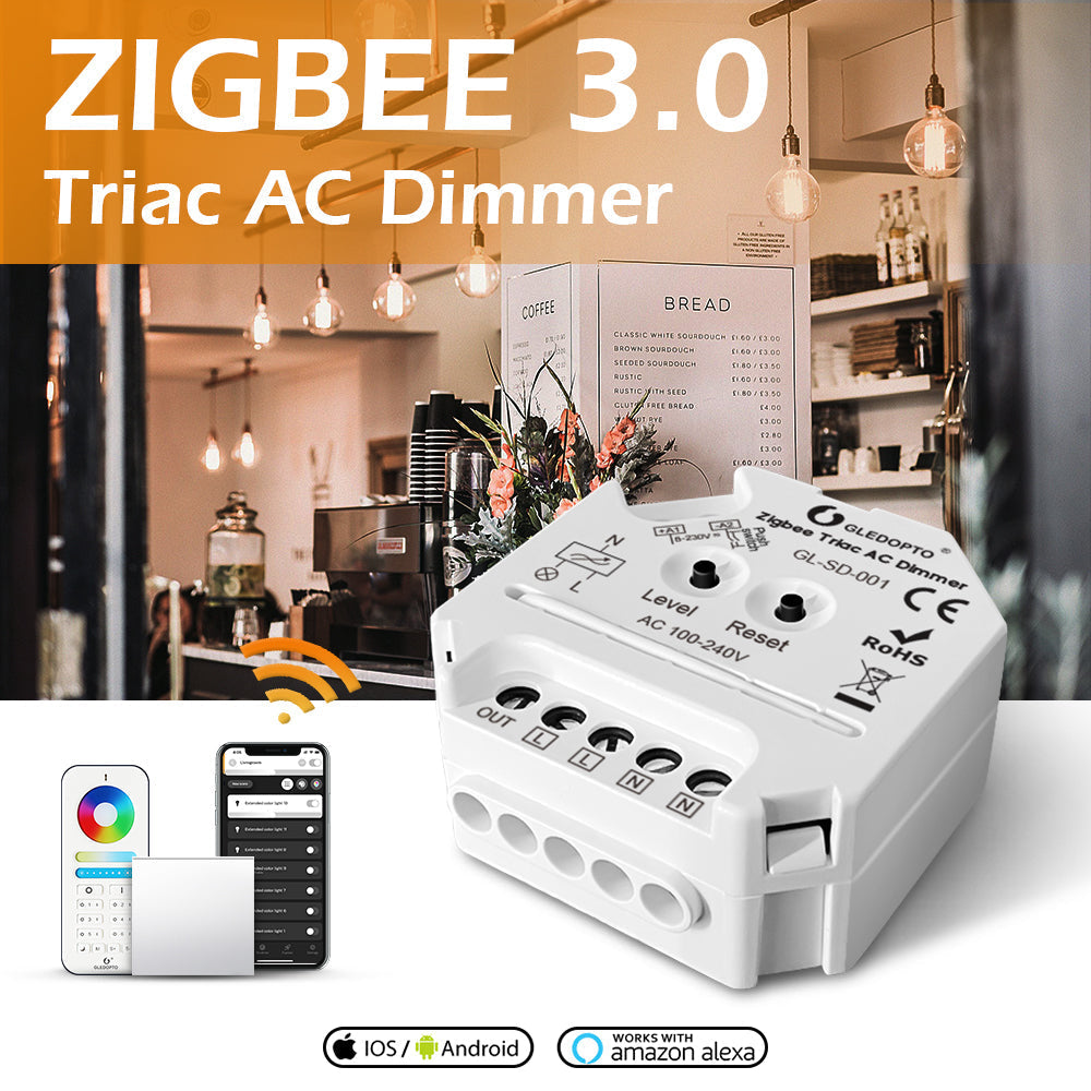 GLEDOPTO ZigBee Triac AC 100 - 240V Dimmer GL-SD-001 — view 2 — House of LEDs UK
