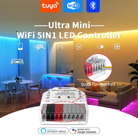 GLEDOPTO Ultra Mini WiFi 5 in 1 LED Controller GL-C-301W — view 4 — House of LEDs UK