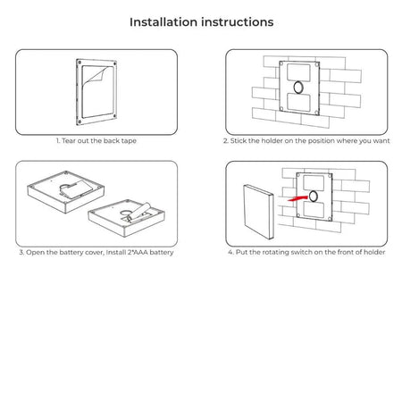 Miboxer B2 Wall Mount 4-Zone Panel Remote CCT — view 4 — House of LEDs UK