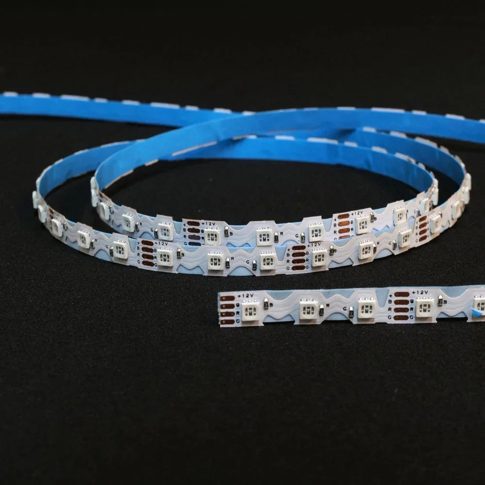 Bendable S-Shape RGB LED Strip 3835 Zig Zag IP20 Waterproof 12V 90 LEDs/m 8mm — view 6 — House of LEDs UK
