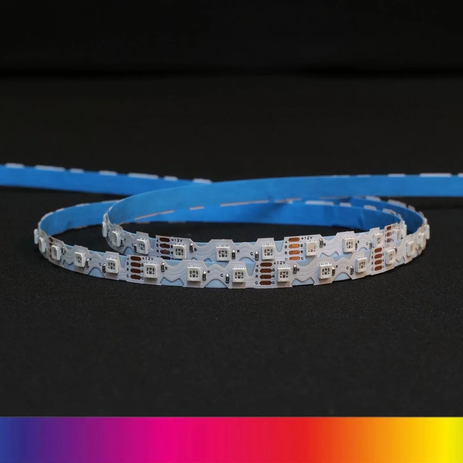 Bendable S-Shape RGB LED Strip 3835 Zig Zag IP20 Waterproof 12V 90 LEDs/m 8mm — House of LEDs UK