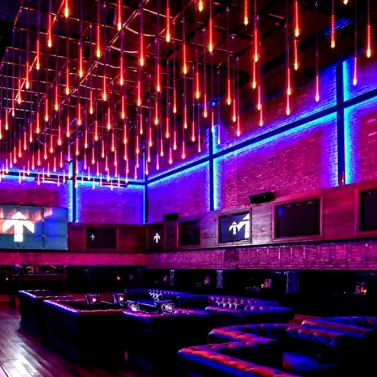 Blue LED Neon Flex 8x16mm 120LEDs/m AC 220 240V IP67 Waterproof with UK Plug - ATOM LED