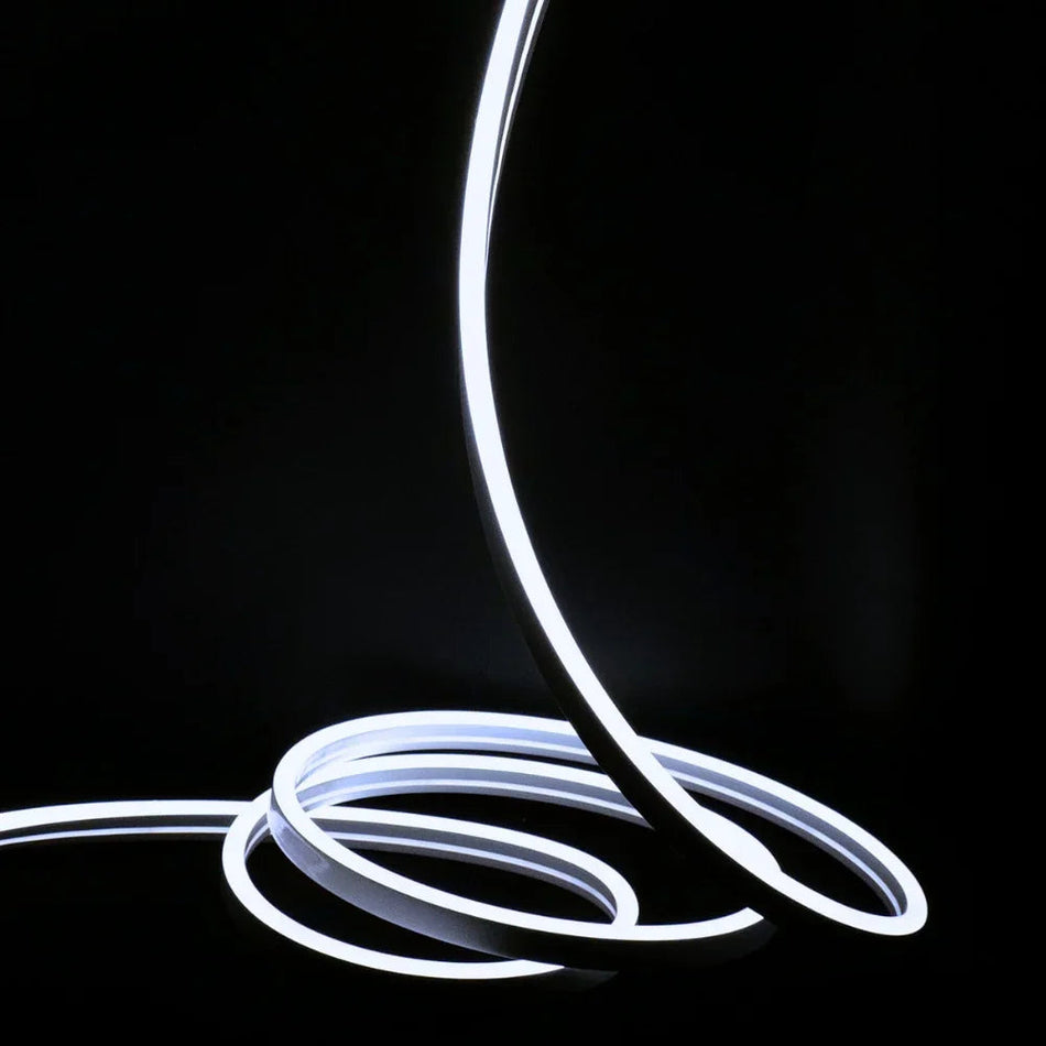 Cool White LED Neon Flex Wireless 8x16mm 120LEDs/m 220V 240V IP65 Waterproof with UK Plug — House of LEDs UK