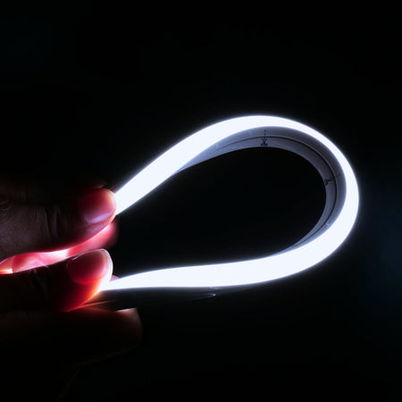 Cool White Neon Flex 6000K 24V 10x10mm Dual Bend IP67 Waterproof 12m — view 3 — House of LEDs UK