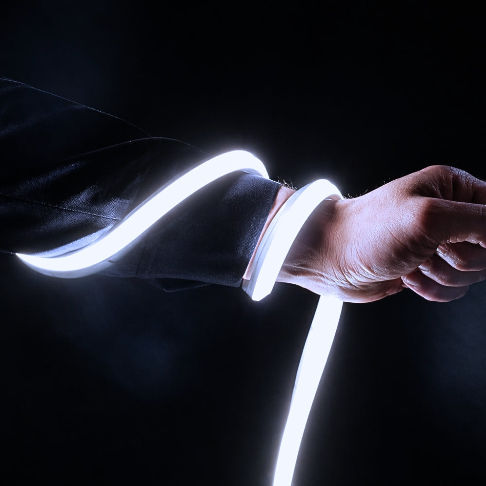 Cool White Neon Flex 6000K 24V 10x10mm Dual Bend IP67 Waterproof 12m — view 5 — House of LEDs UK
