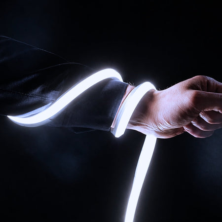 Cool White Neon Flex 6000K 24V 10x10mm Dual Bend IP67 Waterproof 12m — view 5 — House of LEDs UK
