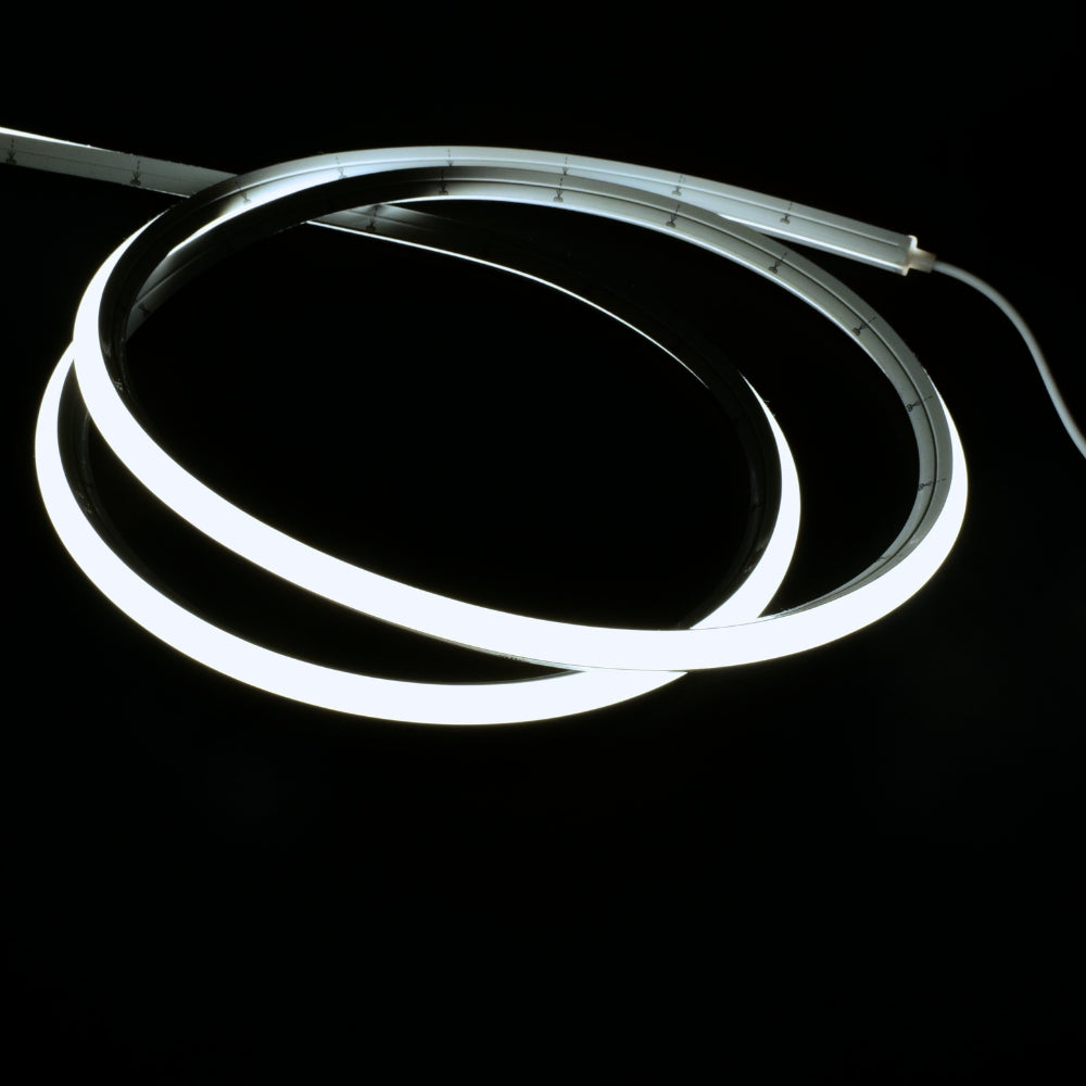 Cool White Neon Flex 6000K 24V 10x10mm Dual Bend IP67 Waterproof 12m — view 2 — House of LEDs UK