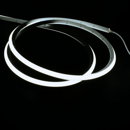 Cool White Neon Flex 6000K 24V 10x10mm Dual Bend IP67 Waterproof 12m — view 2 — House of LEDs UK