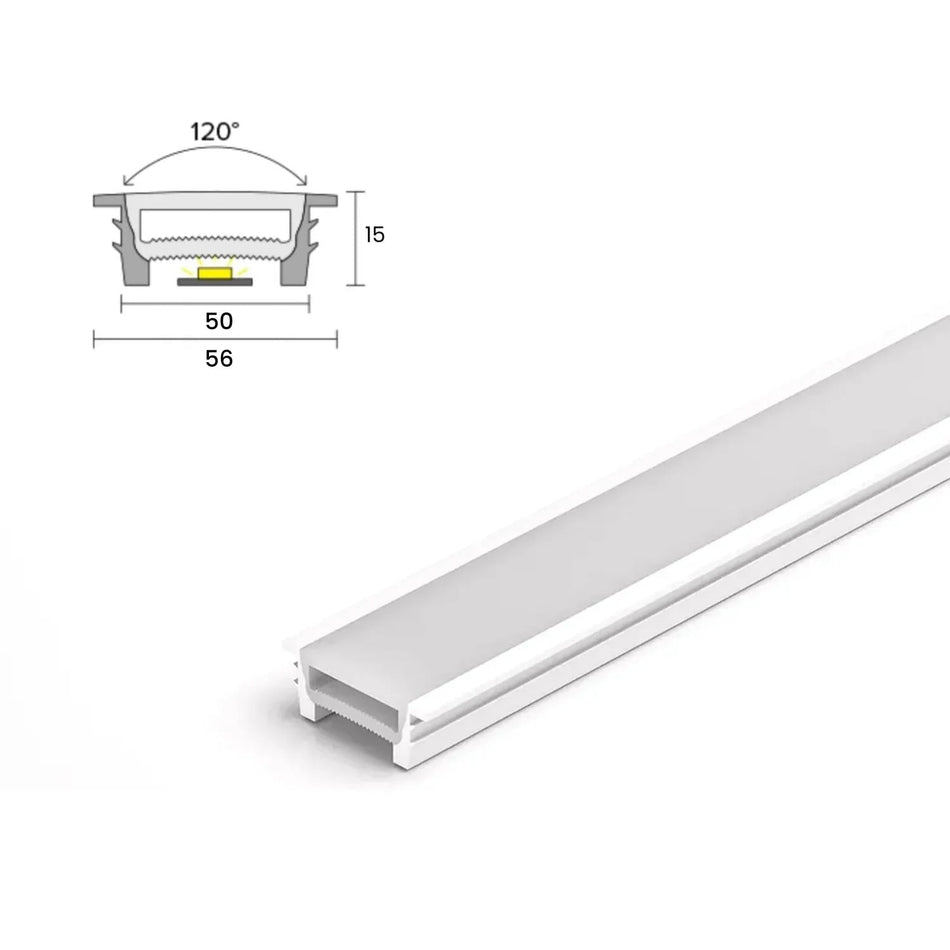 LED Strip Silicone Neon Flex Profile Cover Body Flexible Bendable 50x15mm — House of LEDs UK
