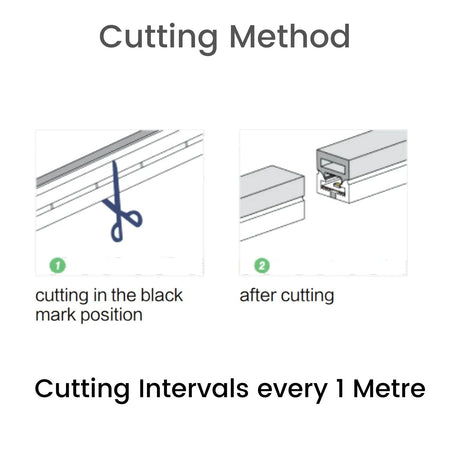 Pink LED Neon Flex 220V 240V 8x16mm 120LEDs/m IP67 Waterproof with UK Plug - ATOM LED