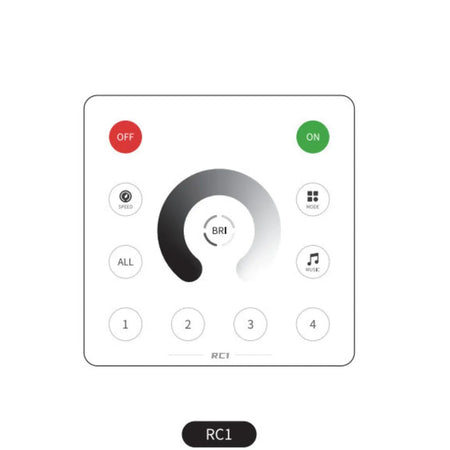 Wall Panel Remote for SP636E DC5-24V Addressable LED Strip Controller RC1 — view 9 — House of LEDs UK