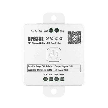 SP636E DC5-24V Addressable LED Strip Dimmer Bluetooth Music Control — House of LEDs UK