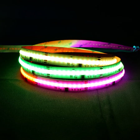 Digital Pixel RGB CCT COB Strip 24V IP20 840 LEDs/m WS2805 15mm Wide — view 3 — House of LEDs UK