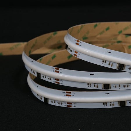 Digital Pixel RGB CCT COB Strip 24V IP20 840 LEDs/m WS2805 15mm Wide — view 9 — House of LEDs UK